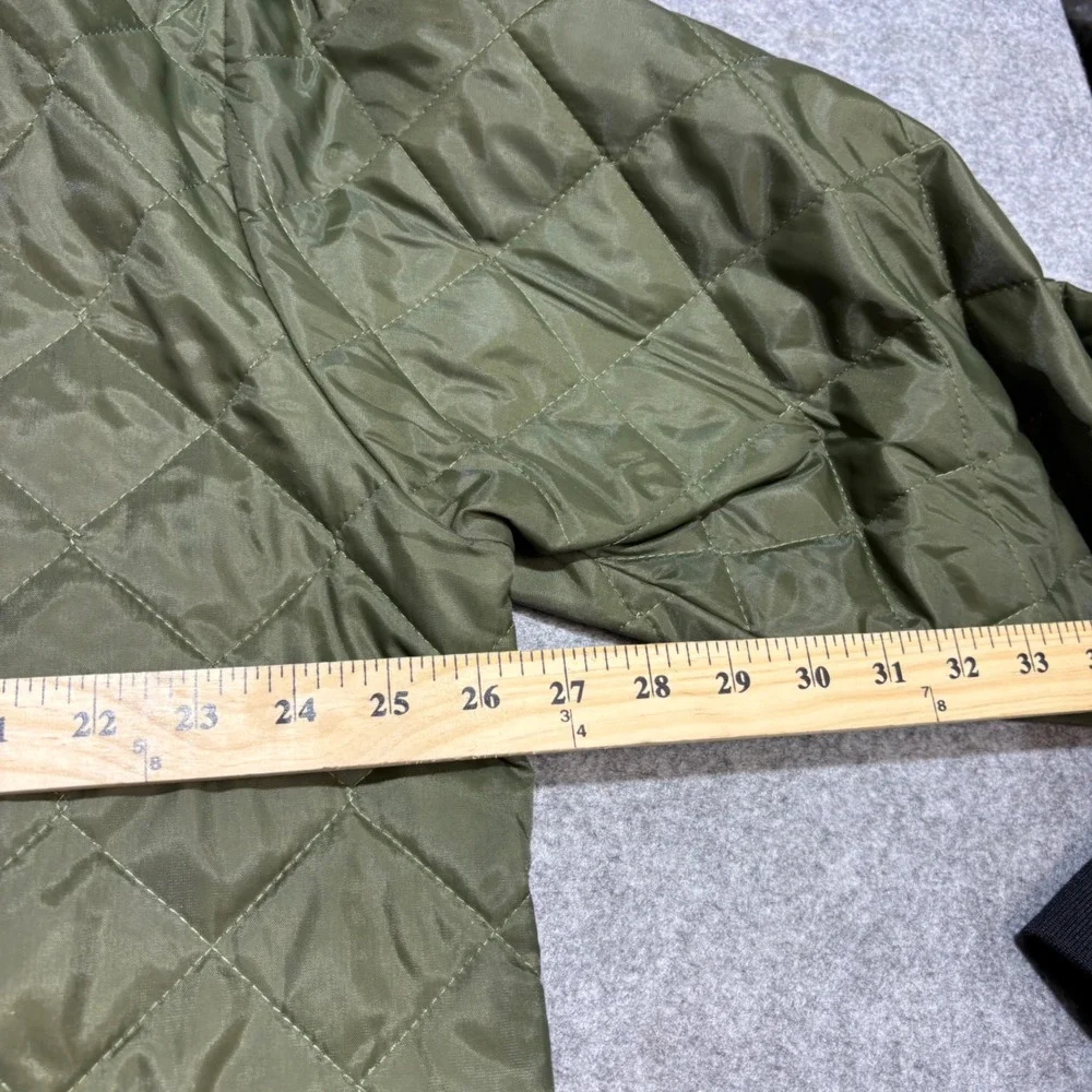 RedHead Mens XL Quilted Bomber Jacket Olive Green Full Zip Outdoor Puffer